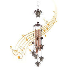 Aluminum Tubes Owl Wind Chimes, Waterproof Unique Design For Lasting Musical Beauty