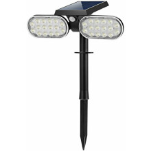 Solar Spotlight With Motion Sensor, All-Weather Pathway Landscape Wall Lighting, 2-In-1 Solar Powered Light With Adjustable Lamp Head And Solar