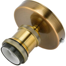 Soquete de luz retrô para decoração de casa, suporte de lâmpada vintage E26/E27 retardante de chamas com material de alta qualidade, soquete de