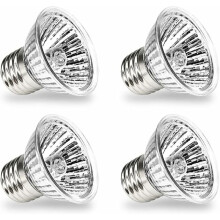 Full Spectrum Sun Lamp, Reptile Basking Bulb with UVA UVB Output, 75W Halogen Heat Light for Turtle Lizard Terrarium, Heat Light Bulb with Adjustable