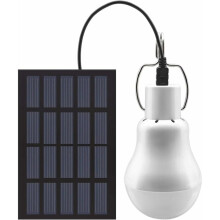 Rechargeable Solar Lamp Portable LED Light Bulb with High Quality LED Energy Saving Emergency Light for Tent Garage Shed Chicken Coop Fishing Camping