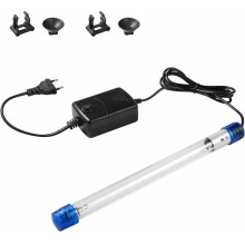 Aquariumdesinfectiemiddel, UVC-reinigingslamp voor een algenvrij aquarium, aquariumalgenreinigingslamp met ultraduurzame silicaglazen buis voor
