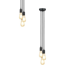 Luminária pendente de fácil instalação, design robusto e durável, ideal para corredores, cafés, bares e restaurantes (estilo vintage).