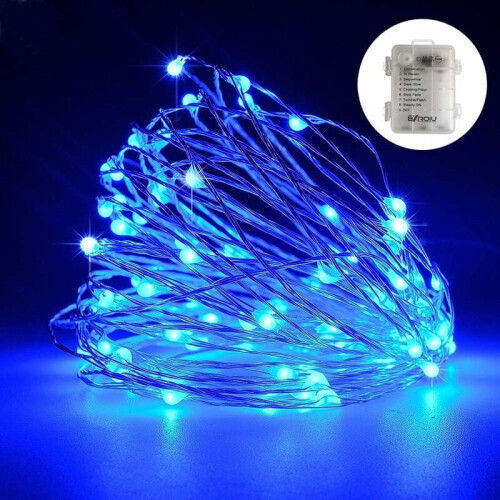 Αδιάβροχα φώτα LED από χάλκινο σύρμα, που λειτουργούν με μπαταρία, 2 τεμάχια 1