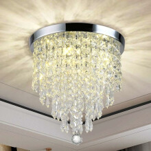 Højglanspoleret lysekrone i rustfrit stål, elegant belysning til børneværelse, hotel, fest, kælder med indbygget loftslampe
