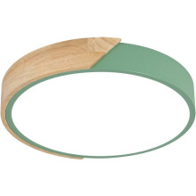 Dreifarbige Deckenleuchte mit Farbtemperaturregelung, flächenbündig montierte Massivholz-Deckenleuchte, energiesparende, augenschonende