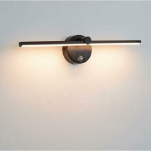 Lampa Smididh Ard-CRI agus Solas Cluthar, Lampa Balla LED Rothlach 360 Céim le hÁbhar agus Ceardaíocht Préimhe, Do Spásanna Nua-Aimseartha