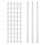 Plastic Binding Combs, 10mm (3/8") Binding Spines 60 Sheet Capacity Letter Size, Long-Lasting Strong Plastic Office Binding Supplies, Convenient 1