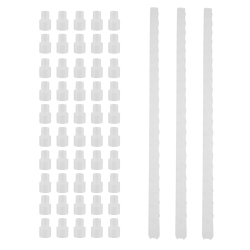 Plastic Binding Combs, 10mm (3/8") Binding Spines 60 Sheet Capacity Letter Size, Long-Lasting Strong Plastic Office Binding Supplies, Convenient