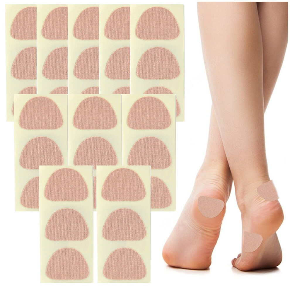 Moleskin Adhesive Pads, Moleskin Adhesive Tape Stickers for Feet, Foot Plasters, Heel Blister Prevention Tape, Moleskin Patches, 10 Sheets