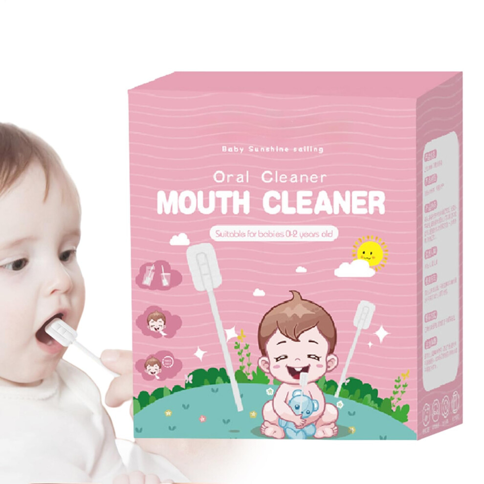 Baby tongue cleaner, soft cleaning stick, flexible and gentle tongue scraper, skimgauze, comfortable and tongue gauze gum cleaner, stick for teeth.