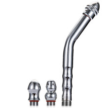 Universal Size Handheld Shower Vaginal Shower with 3 Nozzles, Enema Syringe Rinse for Men Women Silver