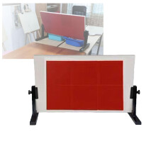 Desktop Table Tennis Rebound Board 66X33CM, 360Degree Adjustable, Indoor/Outdoor Ping Pong Sparring Trainer