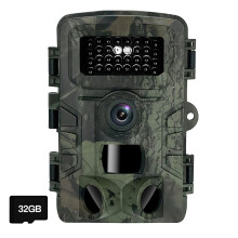 Wildlife Camera with Motion Sensor Night Vision, 36MP 1080P HD, 0.3s Hunting Camera, 940NM Infrared, IP66 (32GB)