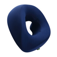 Face Support Pillow With Comfortable Fabric-Navy blue Standard