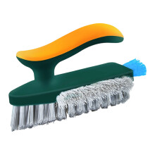 Ergonomic Bathroom Scrub Brush With 90 Degree-Yellow green