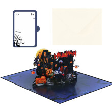 3D Vampires Popup Card Eerie Halloween Design For Gifting And