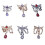 Stylish Wing Designs Alloy Jewelry Component Sewing-D 2