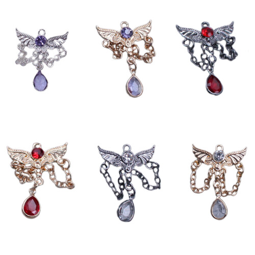 Stylish Wing Designs Alloy Jewelry Component Sewing-D 1