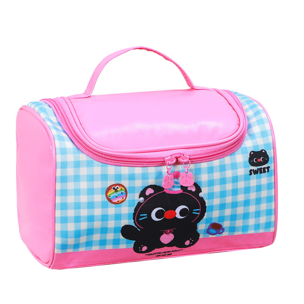 Multi Layer Travel Cosmetic Storage Bag Water Resistant PU-A