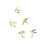 Acrylic Mirror Wall Sticker Selfs Adhesive Mirror Wall-Gold S 1