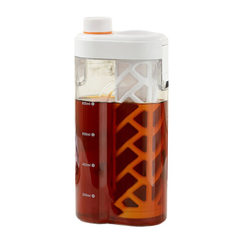 Refrigerator Friendly Cold Brew Container With Visible-White