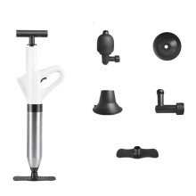 Powerful 120PSI Air Pressure Toilet Plunger With-Ivory
