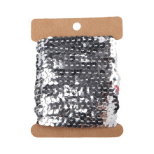 Colorful Stage Costume Sequins Sturdy Sewing Accessories-silver