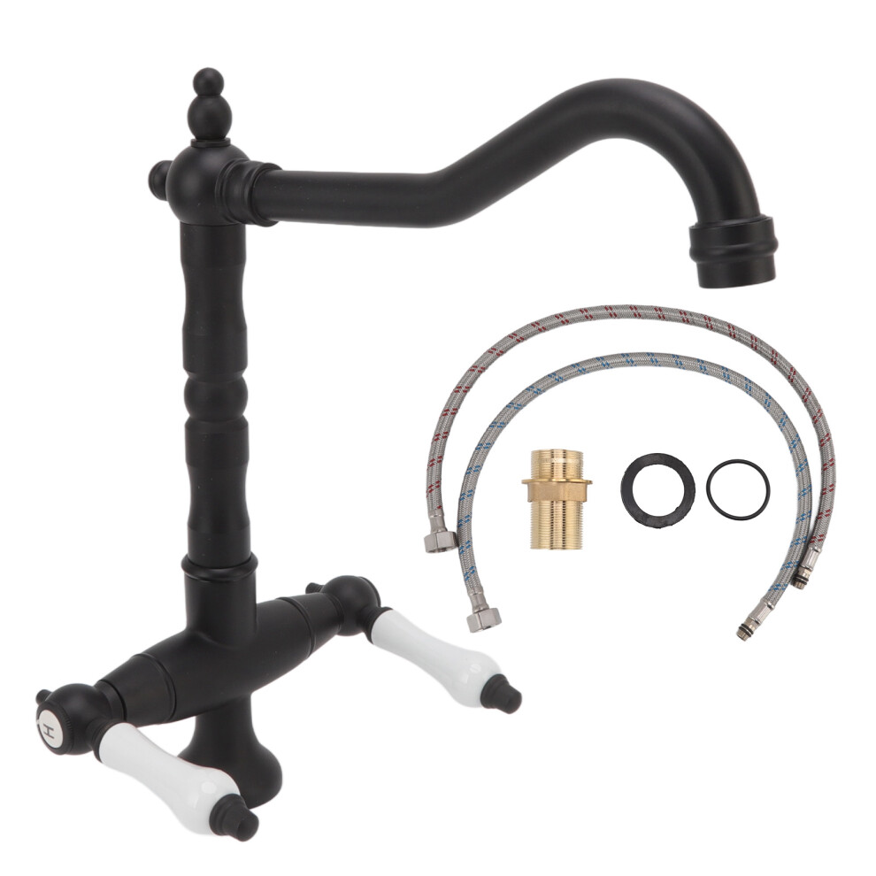Water-Saving Aerator, Solid Brass Construction Vintage Brass Faucet Offers Eco-Friendly Performance, 360 Degree Swivel Spout For Optimal Accessibility 9148971043655