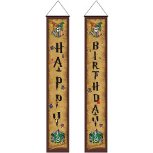 Wall Hung Wizarding World Banner, Officially Licensed Decor, Vibrant Colors for Magical Themes, Perfect for Indoor Spaces & Photo Booths