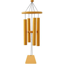 Elegant Outdoor Hanging Decor, Powder Coated Finishes, Made in The USA, Metal Wind Chimes Tubes, Durable Gift For Terrace, Balcony, And Home (Dark Ton