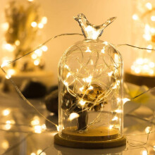 Super Bright LED String Lights, Warm White 10M Copper Wire Fairy Lights, Eco-friendly & ETL-certified Adapter for Indoor Outdoor Decor, Dimmable by