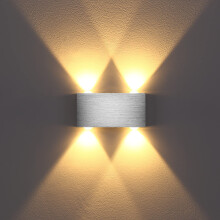Sofistikerad LED-vägglampa, dimbar vägglampa för vardagsrumstrappor, modern och enkel design, batteridriven vägglampa med magnet