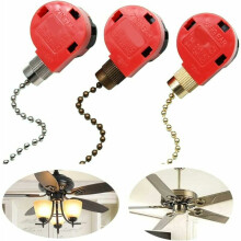 Interrupteur de remplacement pour ventilateur de plafond, garantie de satisfaction, interrupteur à chaînette en bronze, contrôle à 3 vitesses