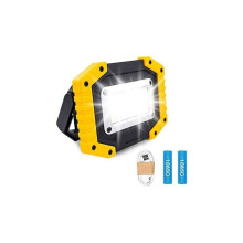 High Brightness 30W Work Light, Rechargeable Battery with Waterproof Rating, Portable for Emergency Modes and Magnetic Base