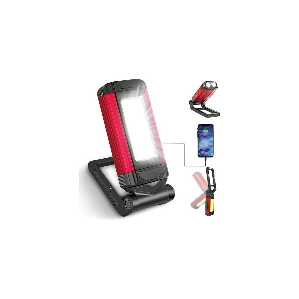 Professional Grade Rechargeable Work Light With Magnetic Base, Durable Material Abs Material Light For Home, Outdoor Activities & Professional Tasks 9433291697528