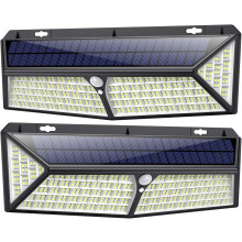 Solar-Powered Outdoor Lamp, Enhanced PIR Motion Sensor, Large Lighting Area Up To 1600 Sq Ft, Fast Charging Security Light, Waterproof For Garden,