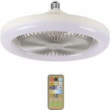 Deckenventilator mit Leuchte und ohne Rotorblätter, 3 Betriebsmodi: Nur Licht, Nur Ventilator, Ventilator und Licht, ideal für Mietwohnungen und