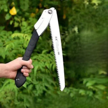 Folding Bushcraft Survival Saw 350mm Manganese Steel Blade 78 Teeth Red or Black