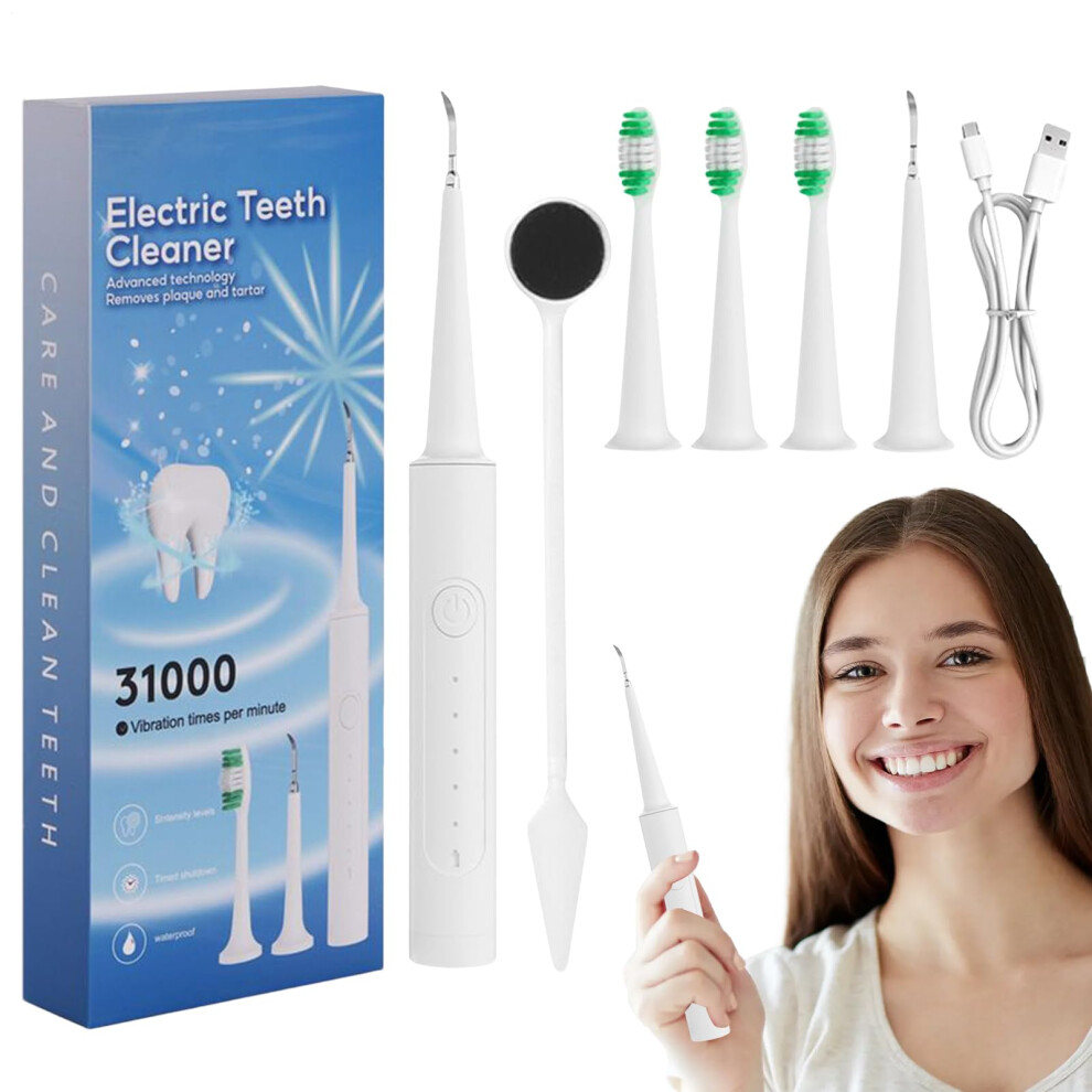 Ultrasonic Electric Tooth Machine, Adjustable Modes, Replaceable Heads