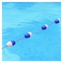 Swimming Pool Safety Divider Rope 18m BiTone Floating Buoys Visibility Demarcation Line For Effective Pool Safety