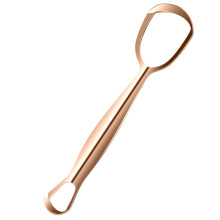 Tongue Scraper Stainless Steel Tongue Cleaner Wide Head for Oral Hygiene in Rose Gold