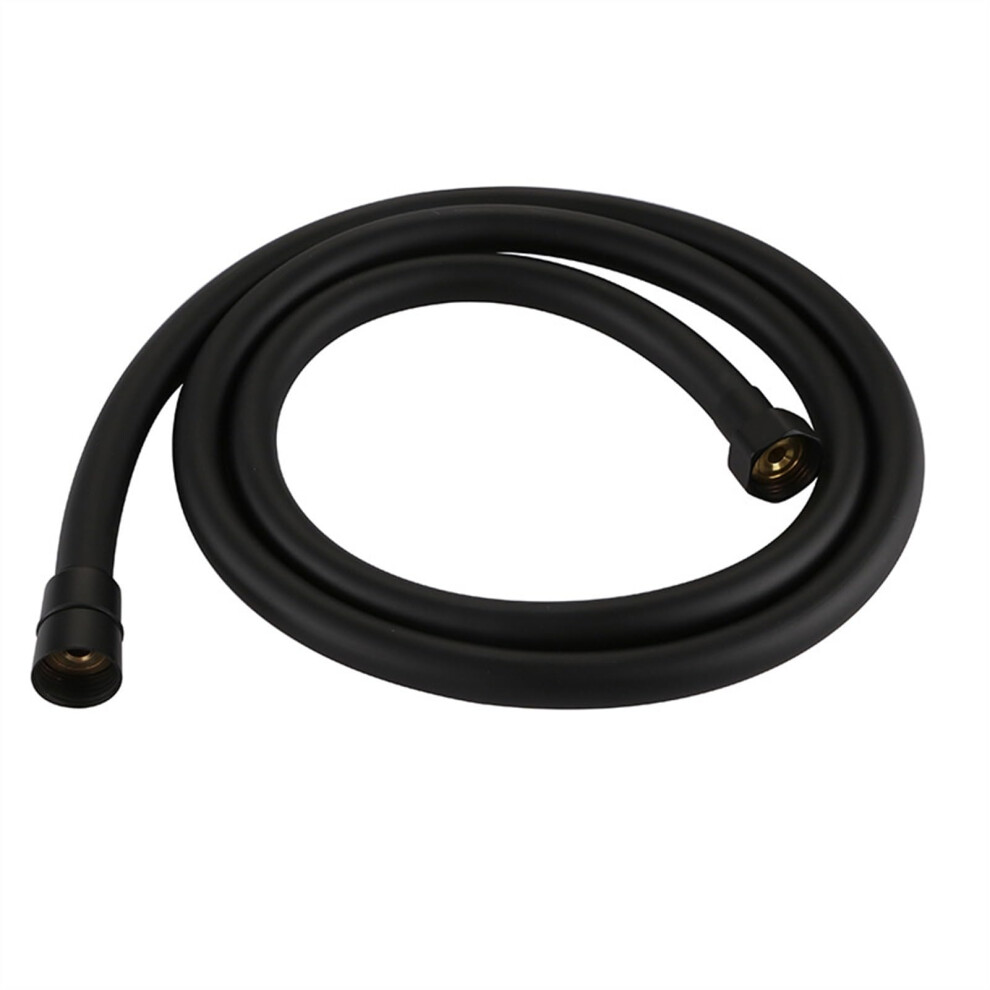 Stainless Steel Shower Hose, 1.5 M/2 M, Explosionproof, Tangleresistant Pvc, G1/2 Inch, Standard Interface, Black 9382693582492