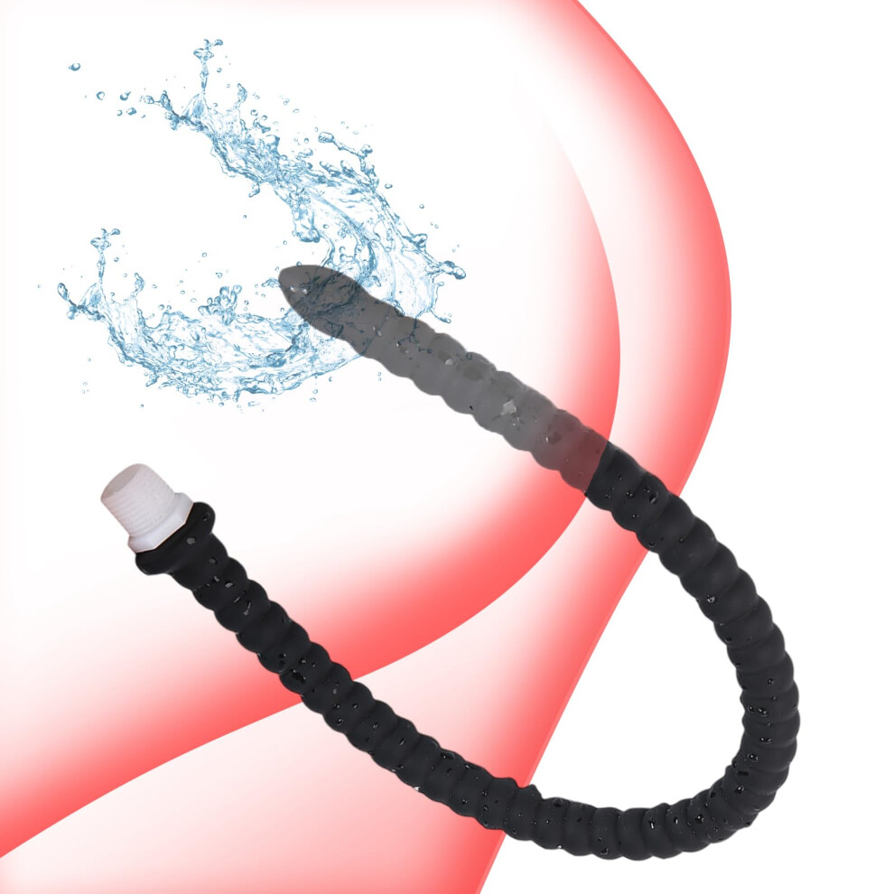 Soft Silicone Extra Long Shower Enema Conditioner Vaginal Intimate Cleaning Plug 50cm