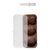 Silicone Ice Cream Molds with Stick for Handmade-brown