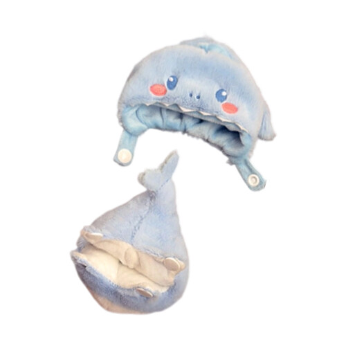 Premium Plush Doll Clothes Set For 1st 2nd 3rd-Blue Shark