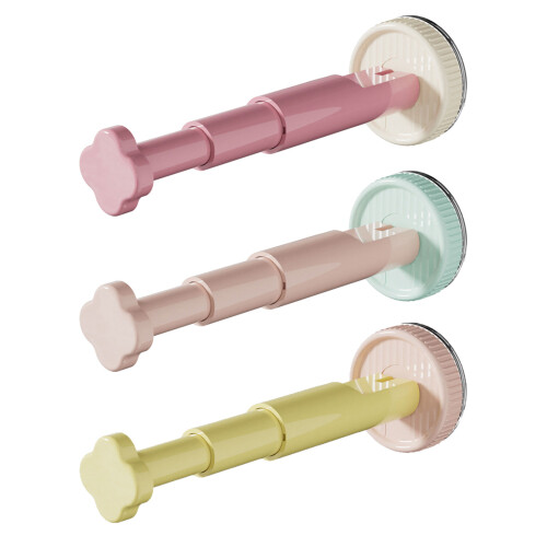 Adjustable Suction Hook Storage ABS PC-Pink and white sucti 1