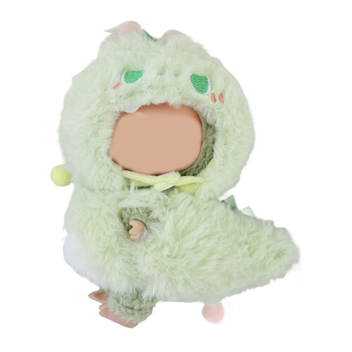 Ensemble de tenues de poupée en peluche-Dinosaure vert