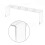2 Piece Modern Wine Stopper Storage Rack Clear Acrylic Shelf For 5