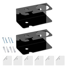 Set of 2 Wall Mounted Shaver and Shaving Cream Holder Bathroom